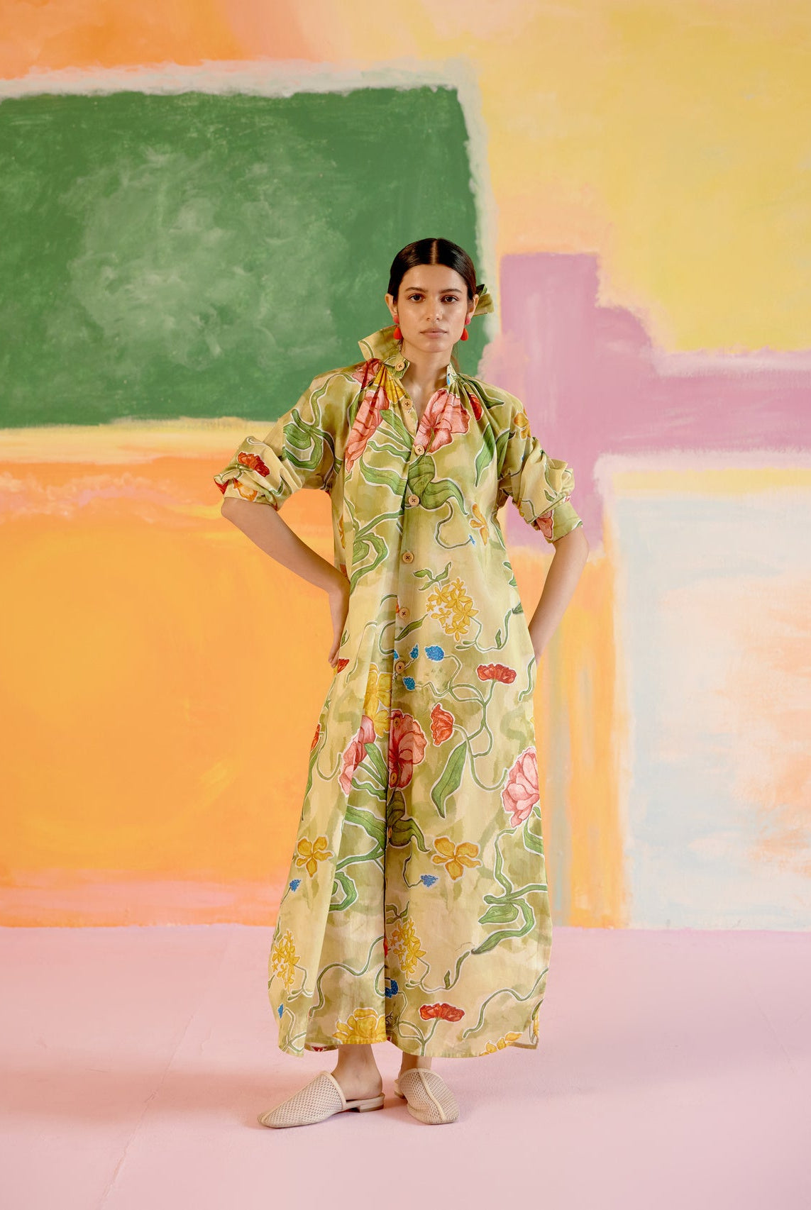 Jade Relaxed Kaftan Dress - CiceroniDressesHappi Space