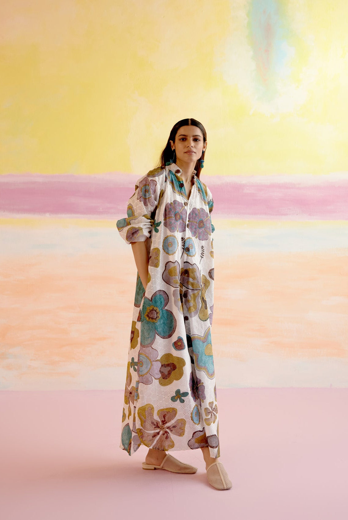 Jade Relaxed Kaftan Dress - CiceroniDressesHappi Space