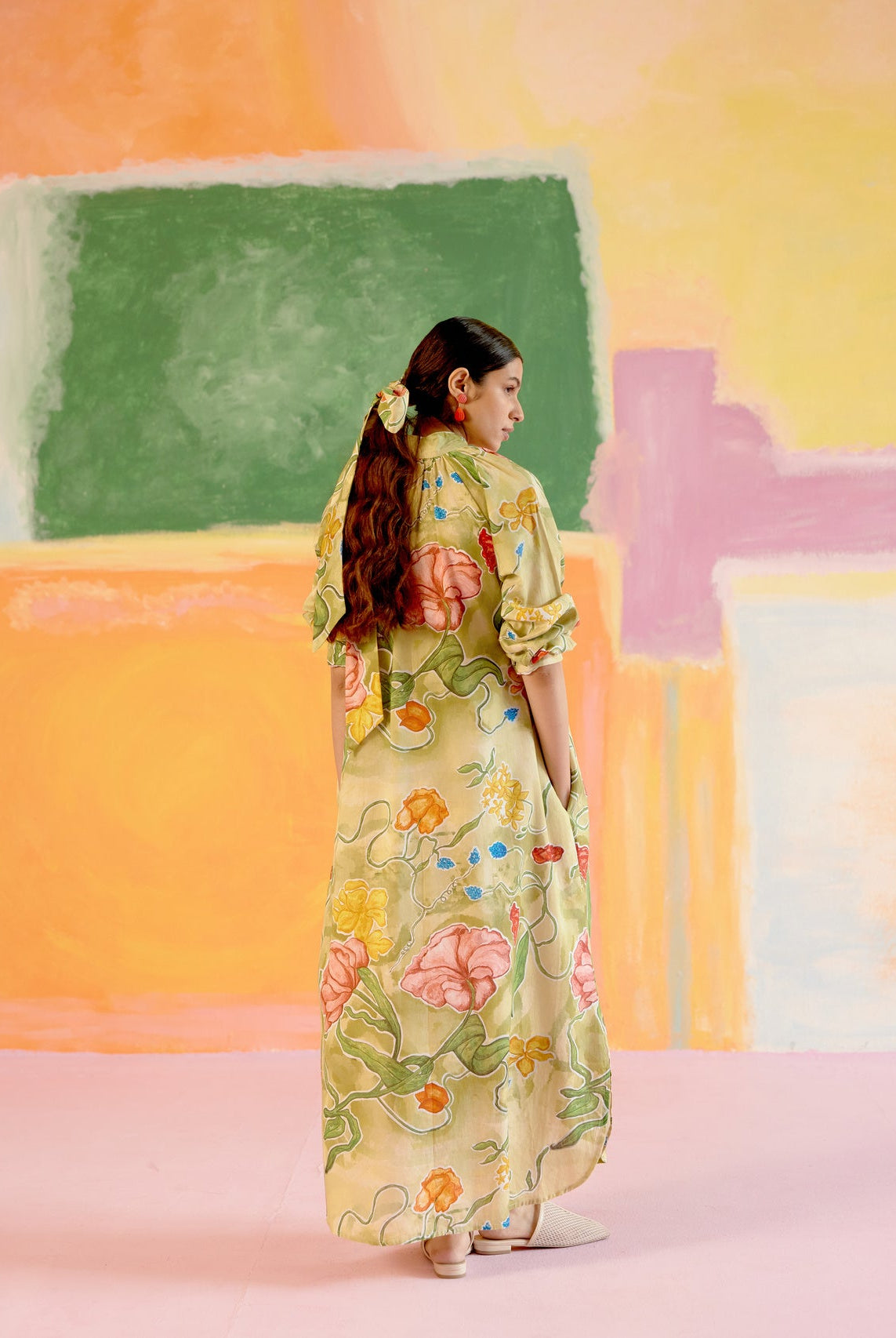 Jade Relaxed Kaftan Dress - CiceroniDressesHappi Space