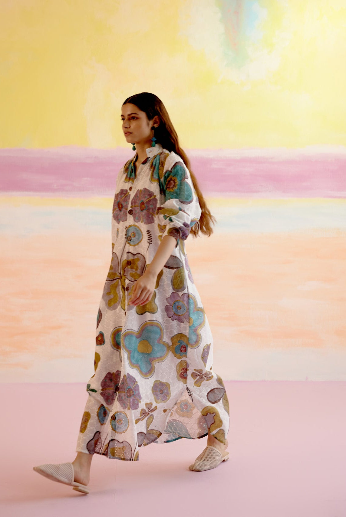Jade Relaxed Kaftan Dress - CiceroniDressesHappi Space