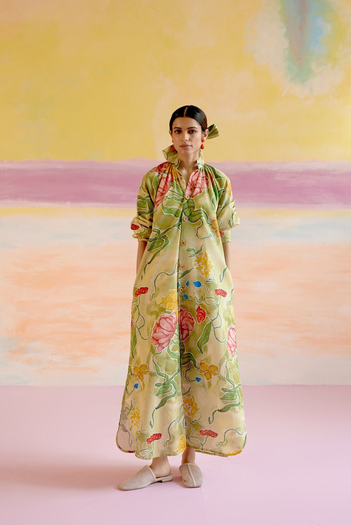 Jade Relaxed Kaftan Dress - CiceroniDressesHappi Space