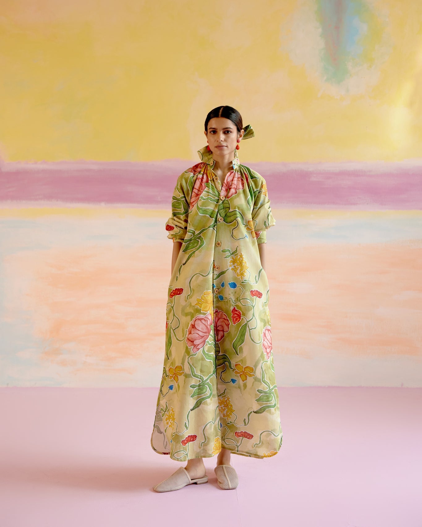 Jade Relaxed Kaftan Dress - CiceroniDressesHappi Space