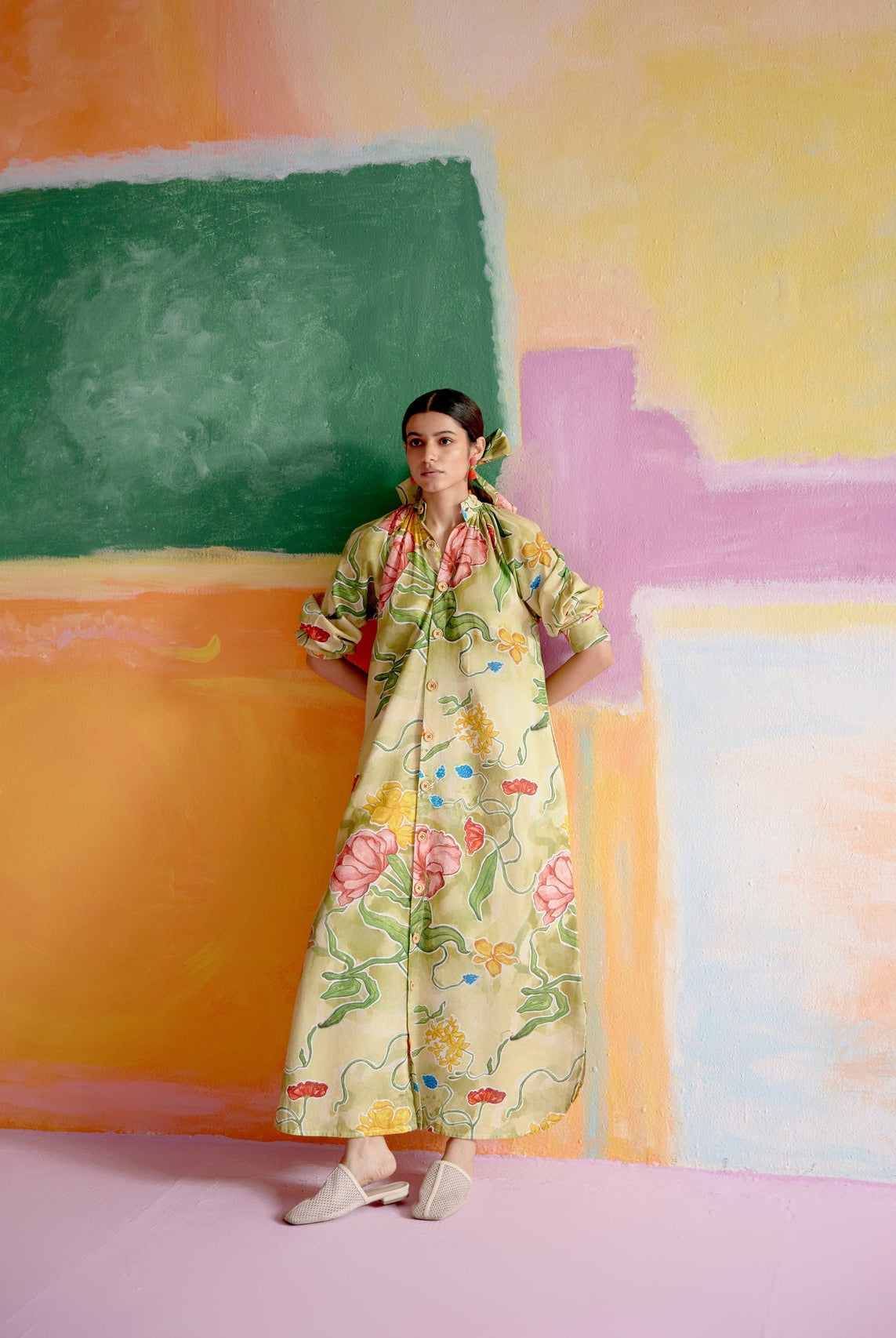 Jade Relaxed Kaftan Dress - CiceroniDressesHappi Space