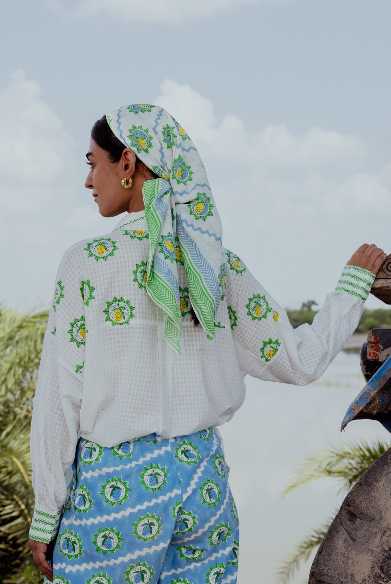 Jaigarh Shirt - Mango Block Print - CiceroniWomen ShirtsThe Raw India