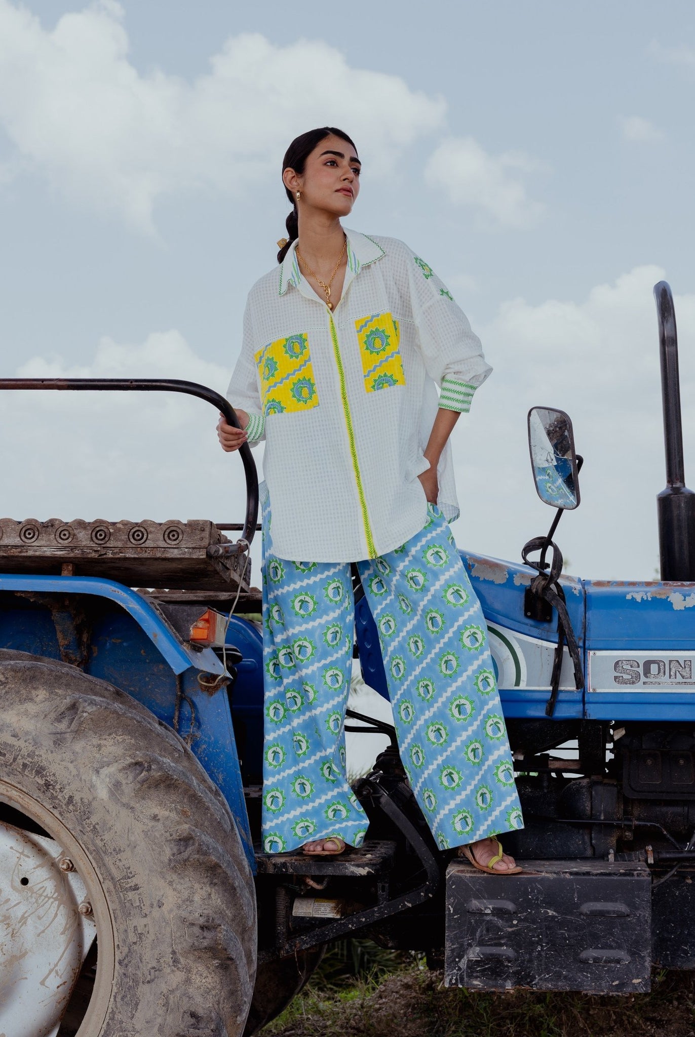 Jaigarh Shirt - Mango Block Print - CiceroniWomen ShirtsThe Raw India