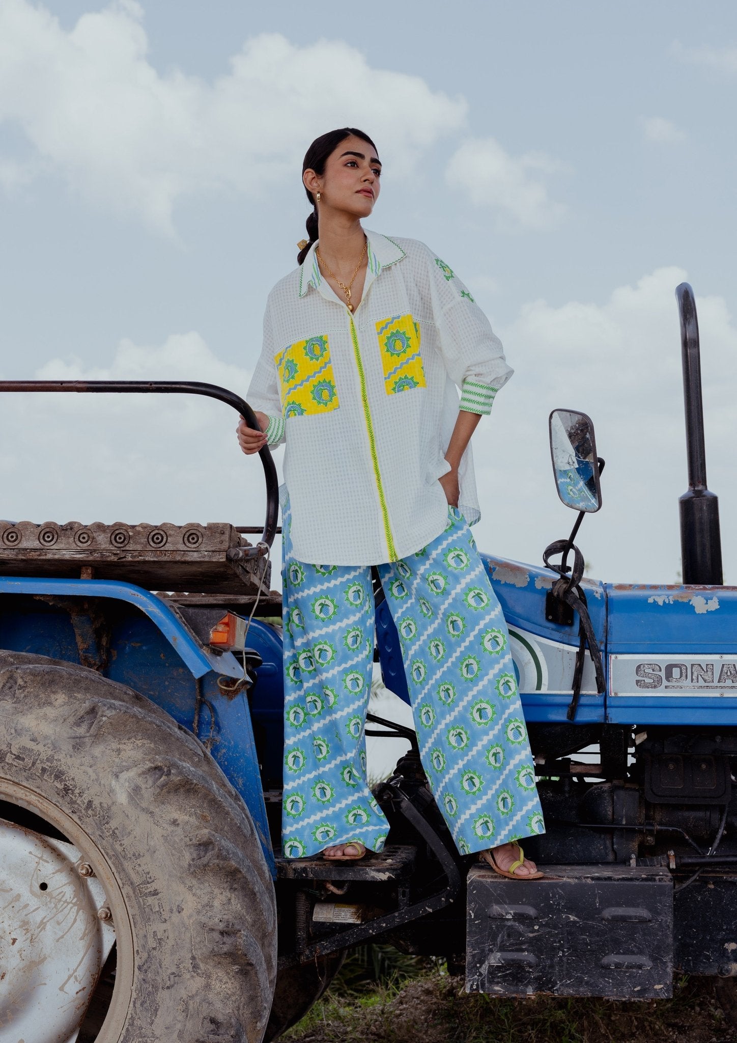 Jaigarh Shirt - Mango Block Print - CiceroniWomen ShirtsThe Raw India