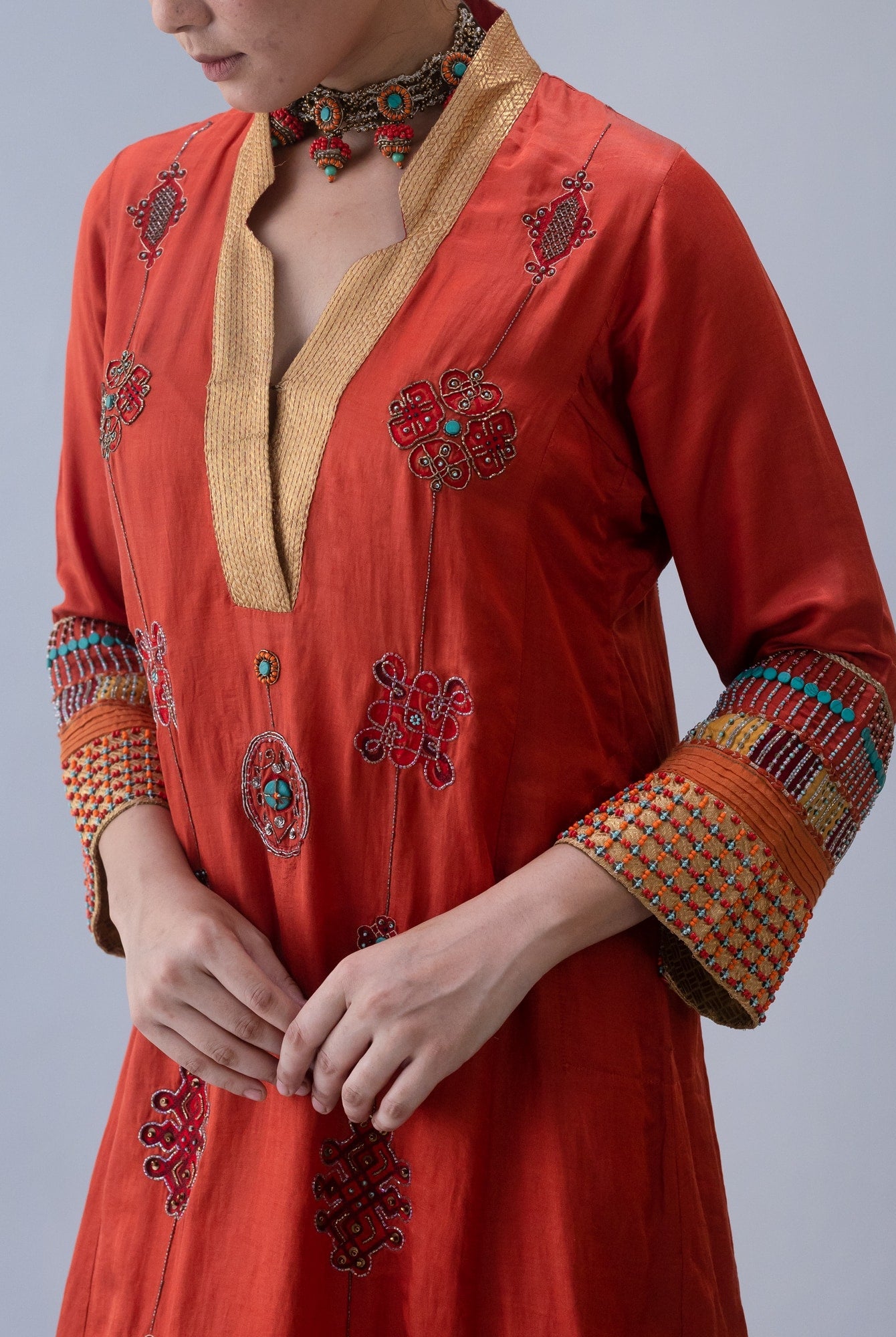 Jakar Rust Kurta - CiceroniKurta Set, Festive WearShades of India
