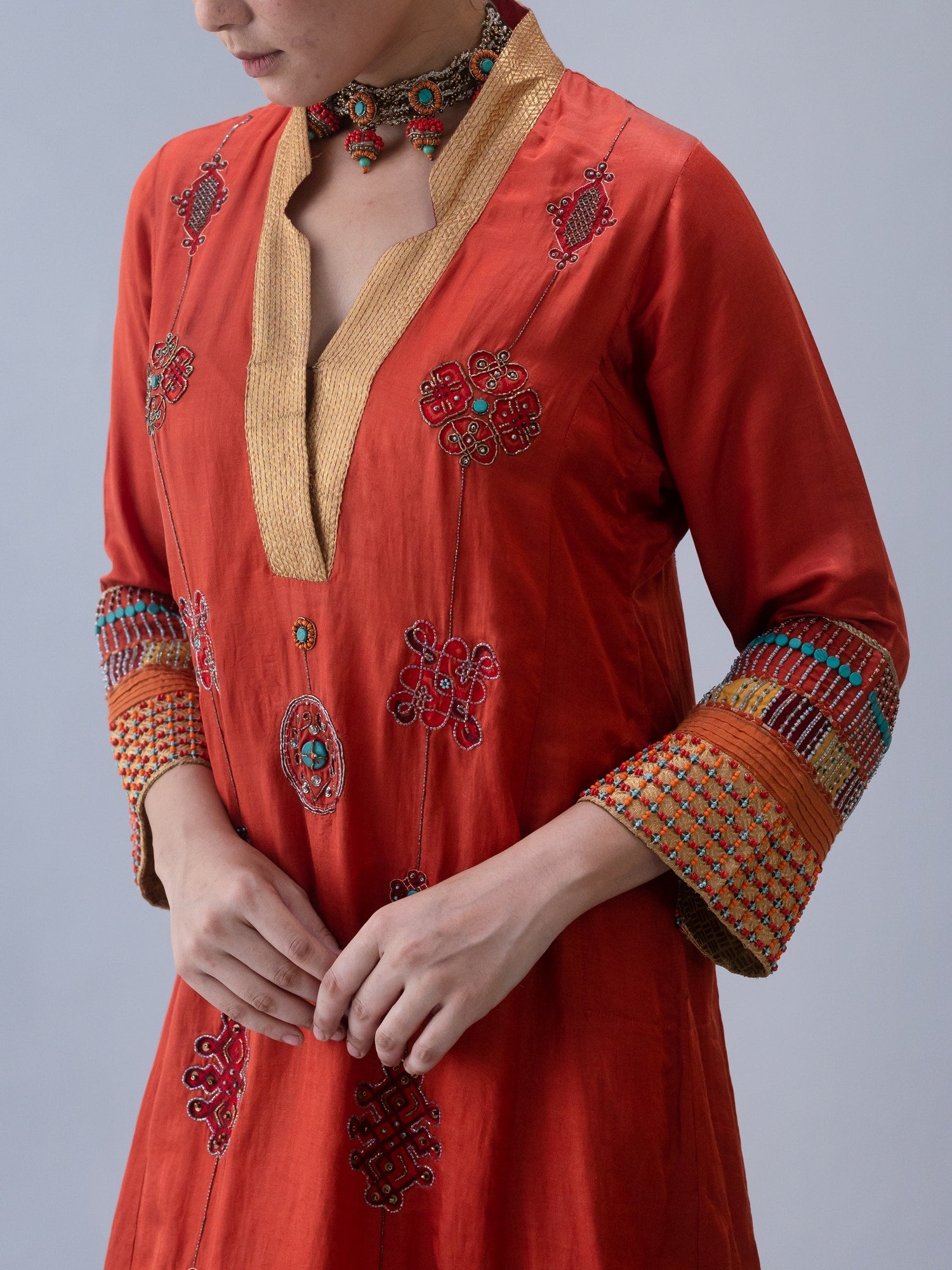 Jakar Rust Kurta - CiceroniKurta Set, Festive WearShades of India