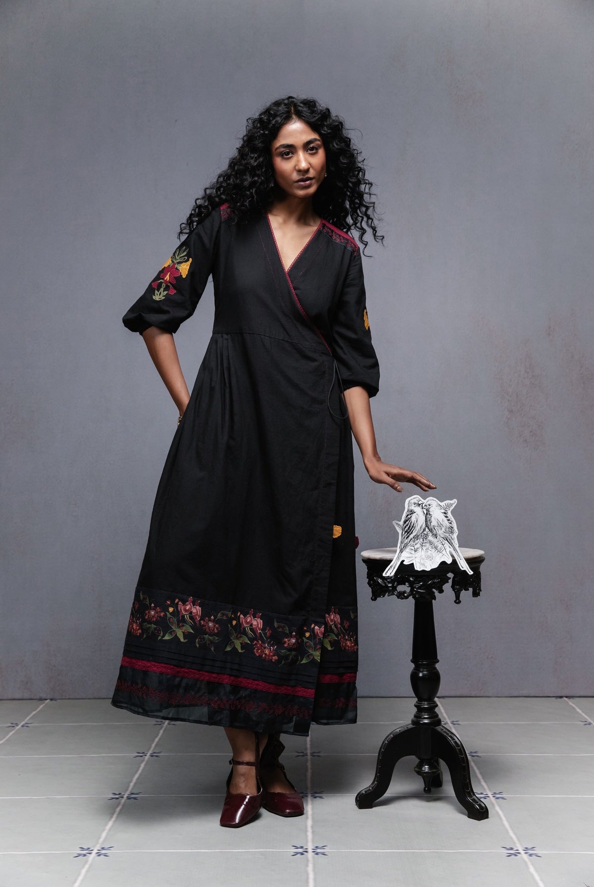 Jama Dress in Black - CiceroniDressesSubbah