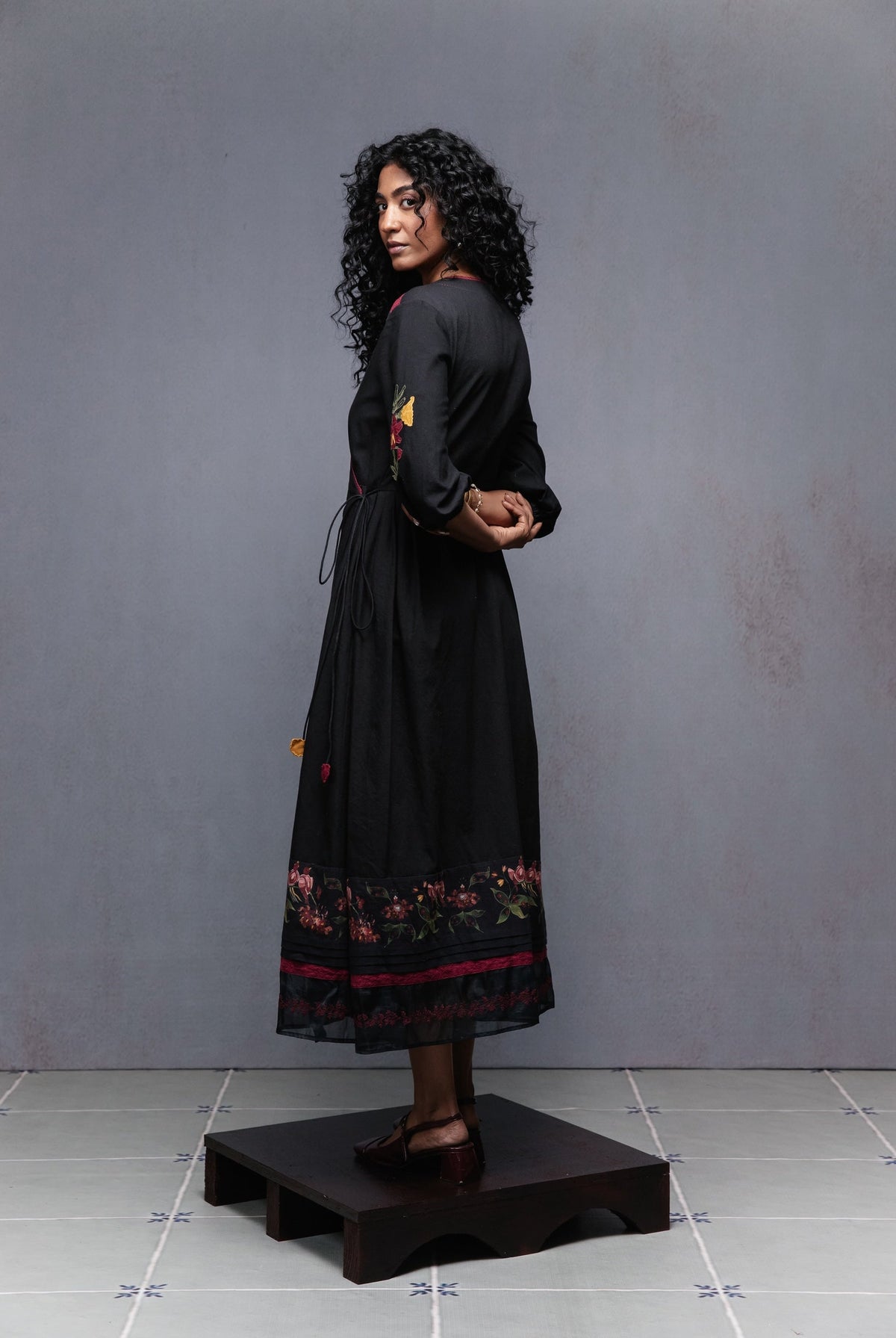 Jama Dress in Black - CiceroniDressesSubbah