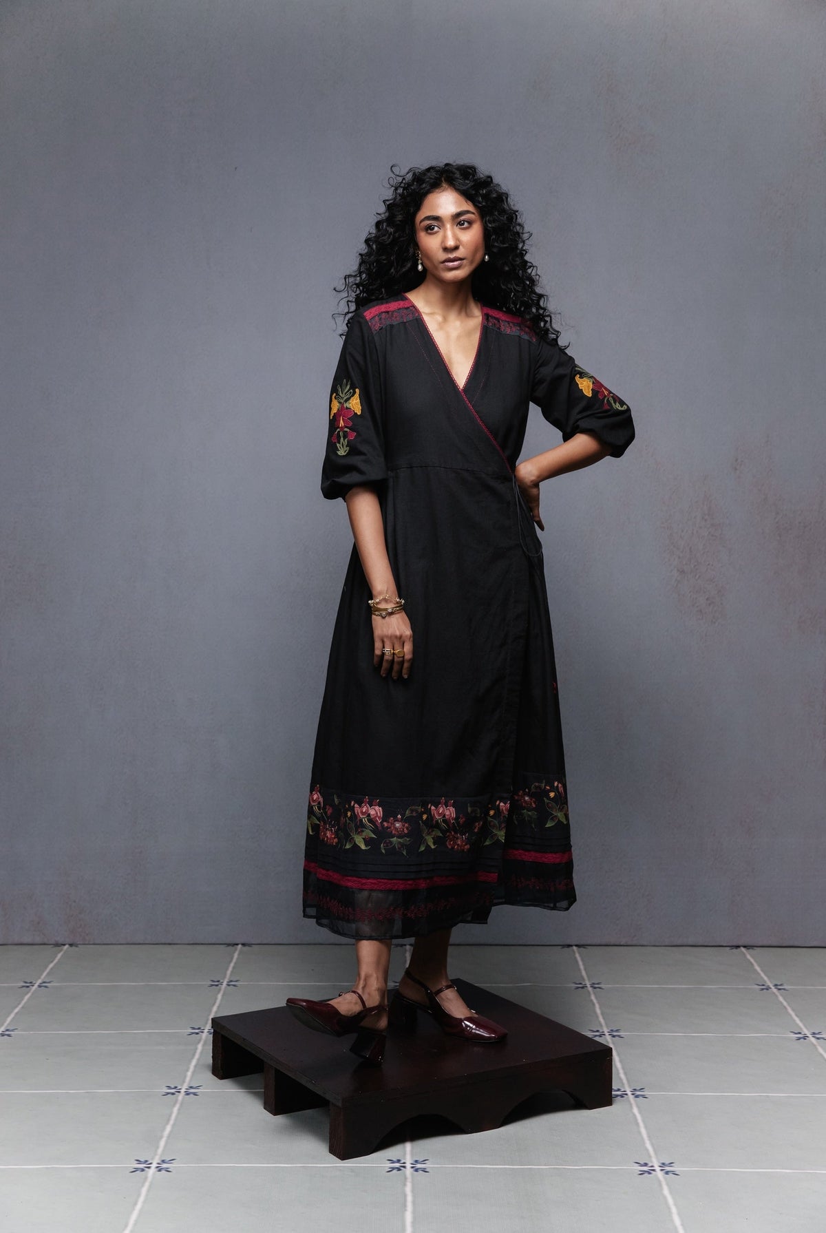 Jama Dress in Black - CiceroniDressesSubbah