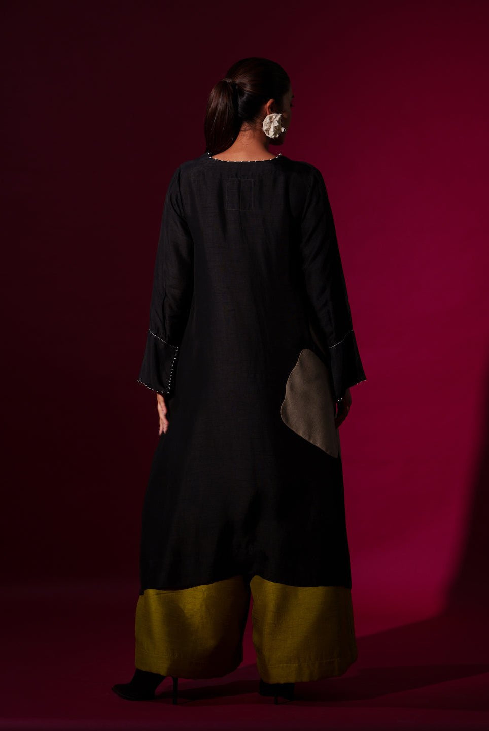 Jasper Tunic in Black and Grey - CiceroniKurta, Festive WearStoique