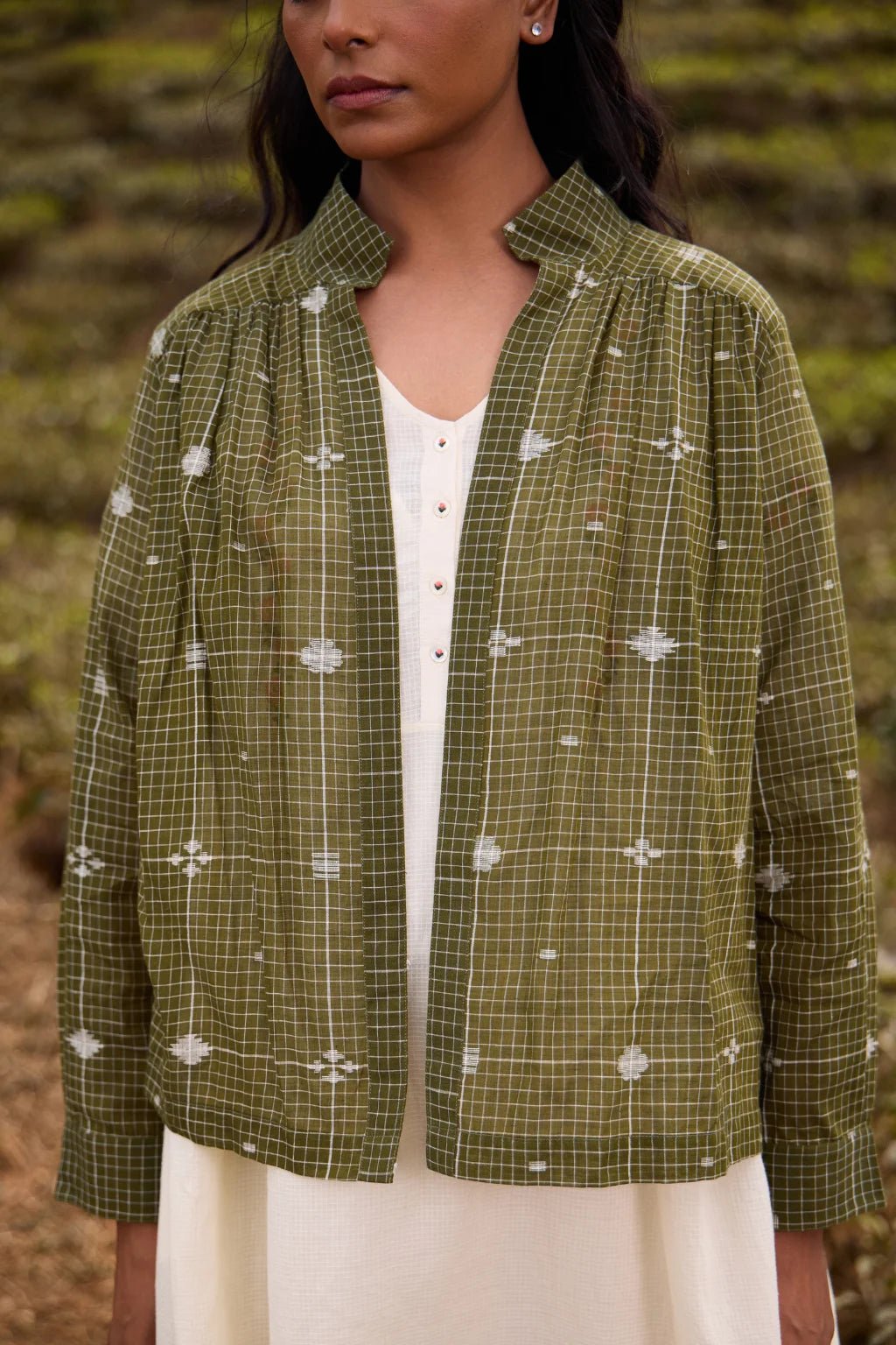 Jatra Green Overlay - CiceroniJacketsSarron