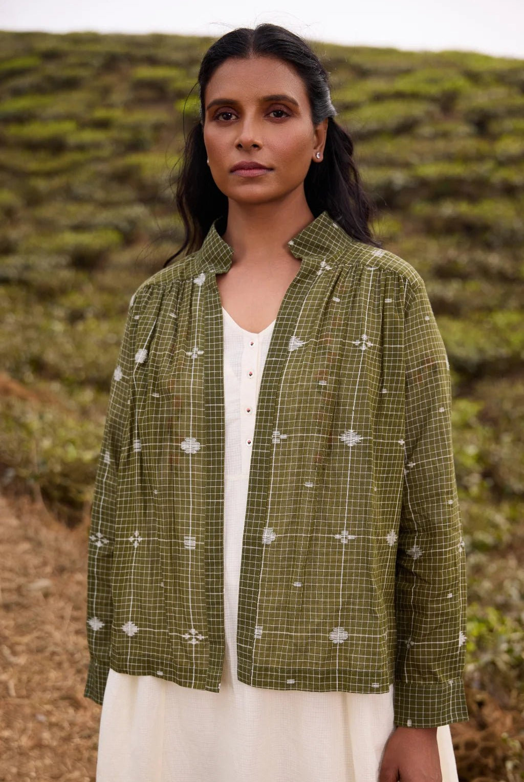 Jatra Green Overlay - CiceroniJacketsSarron