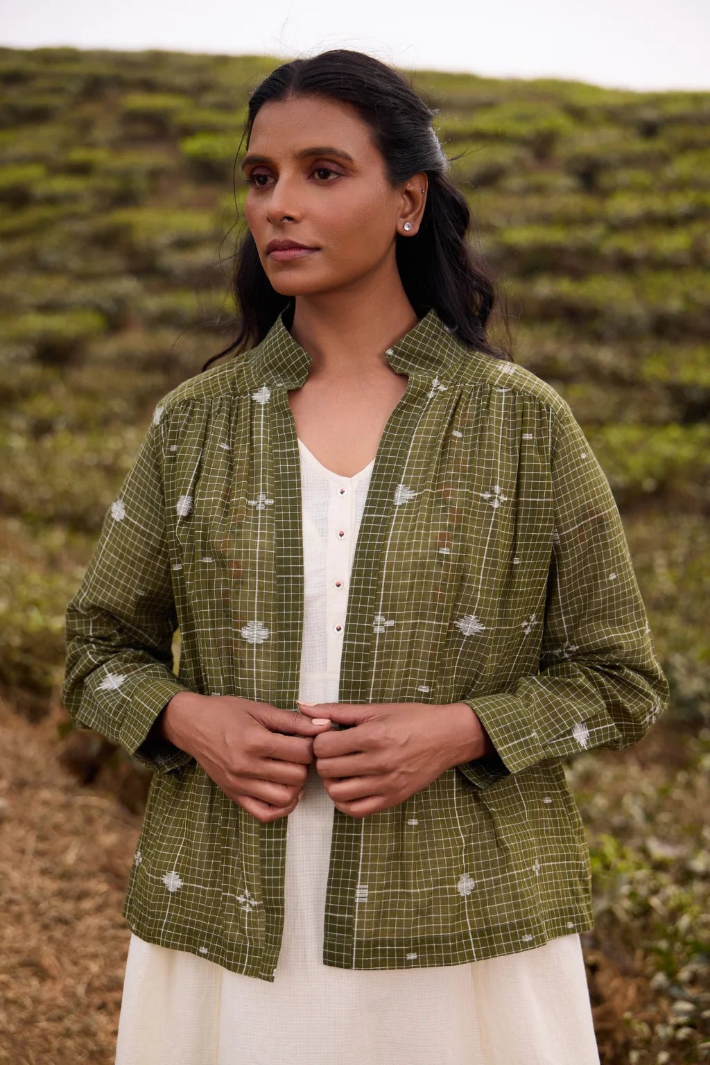 Jatra Green Overlay - CiceroniJacketsSarron