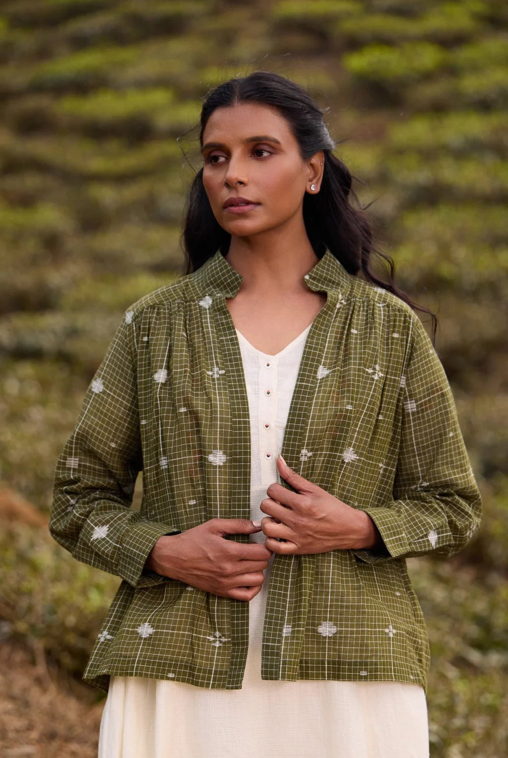 Jatra Green Overlay - CiceroniJacketsSarron