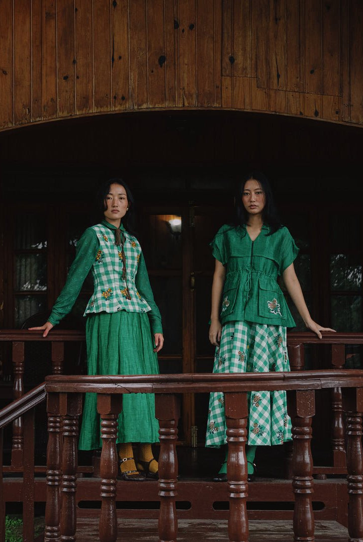 Jenny Set - Green - CiceroniDressesGaach