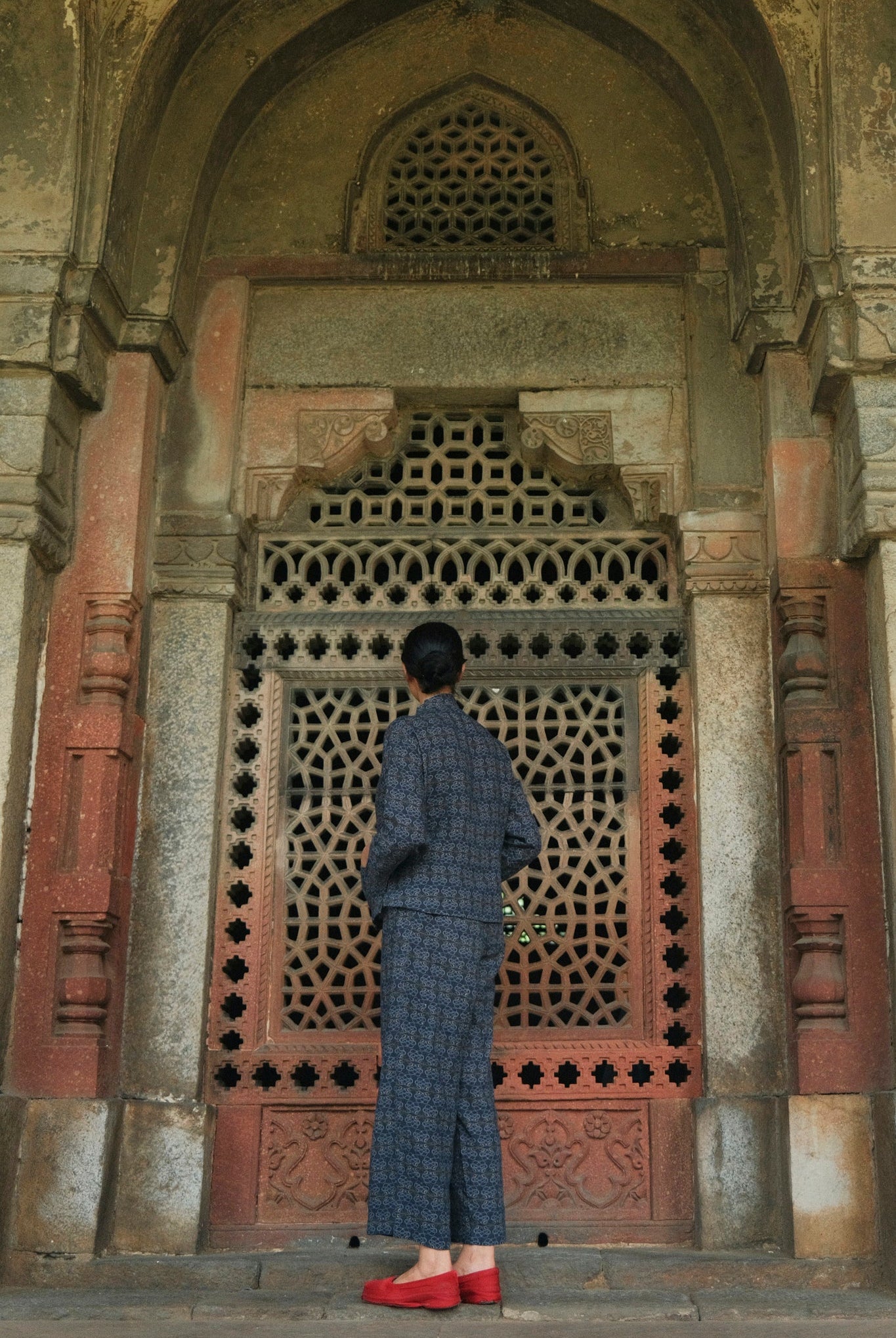 Jill Pants in AC Jaal Navy Linen - CiceroniPantsNikyta's Workroom