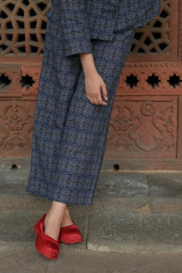 Jill Pants in AC Jaal Navy Linen - CiceroniPantsNikyta's Workroom