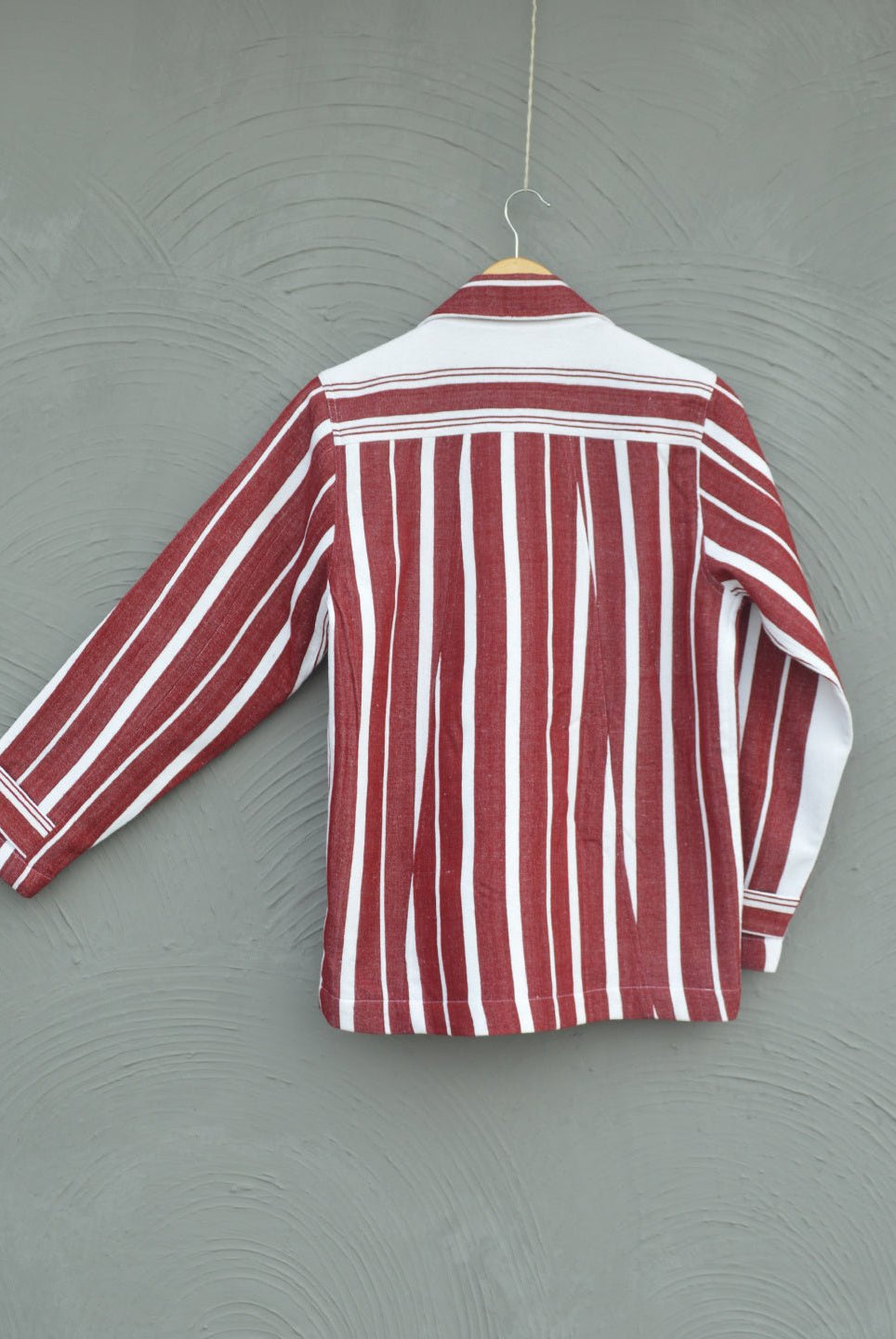 Johargram Handwoven Biru Striped Blazer - CiceroniBlazersJohargram