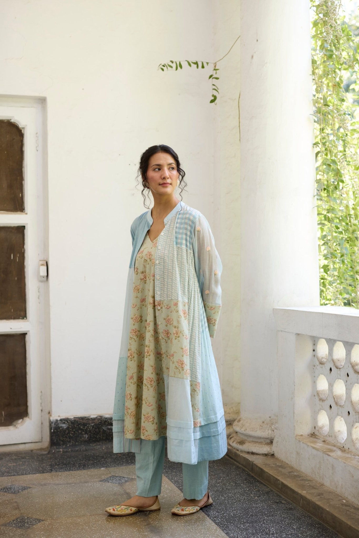 Johin Tunic Set - Blue - CiceroniKurta Set, Everyday WearKhyati Rughani
