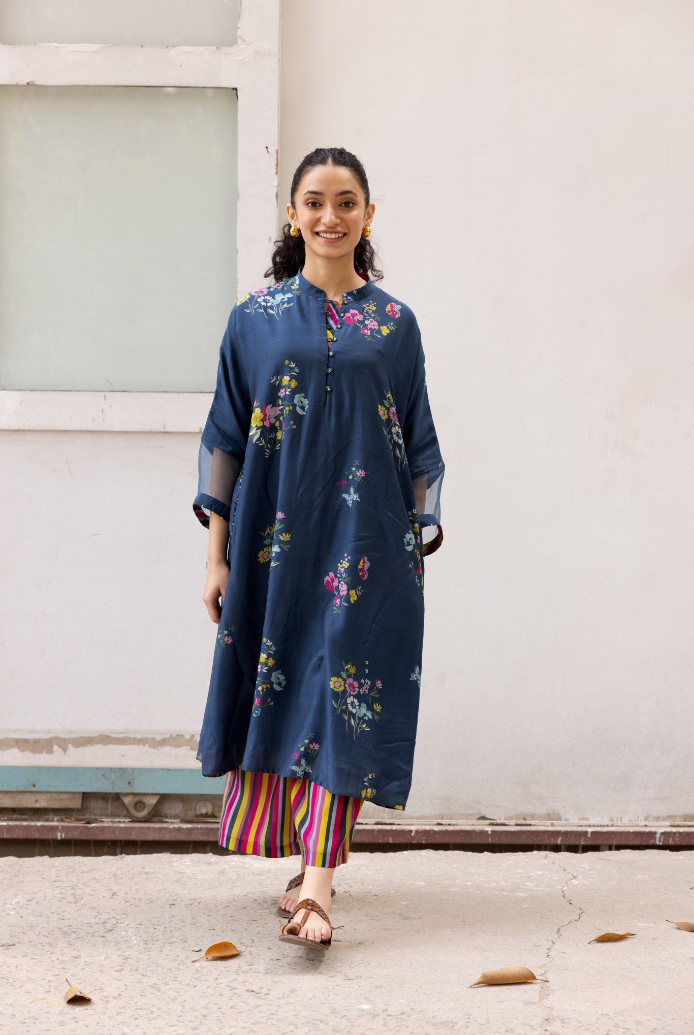 Juhi Kurta Set - Blue - CiceroniKurta SetLabel Shreya Sharma