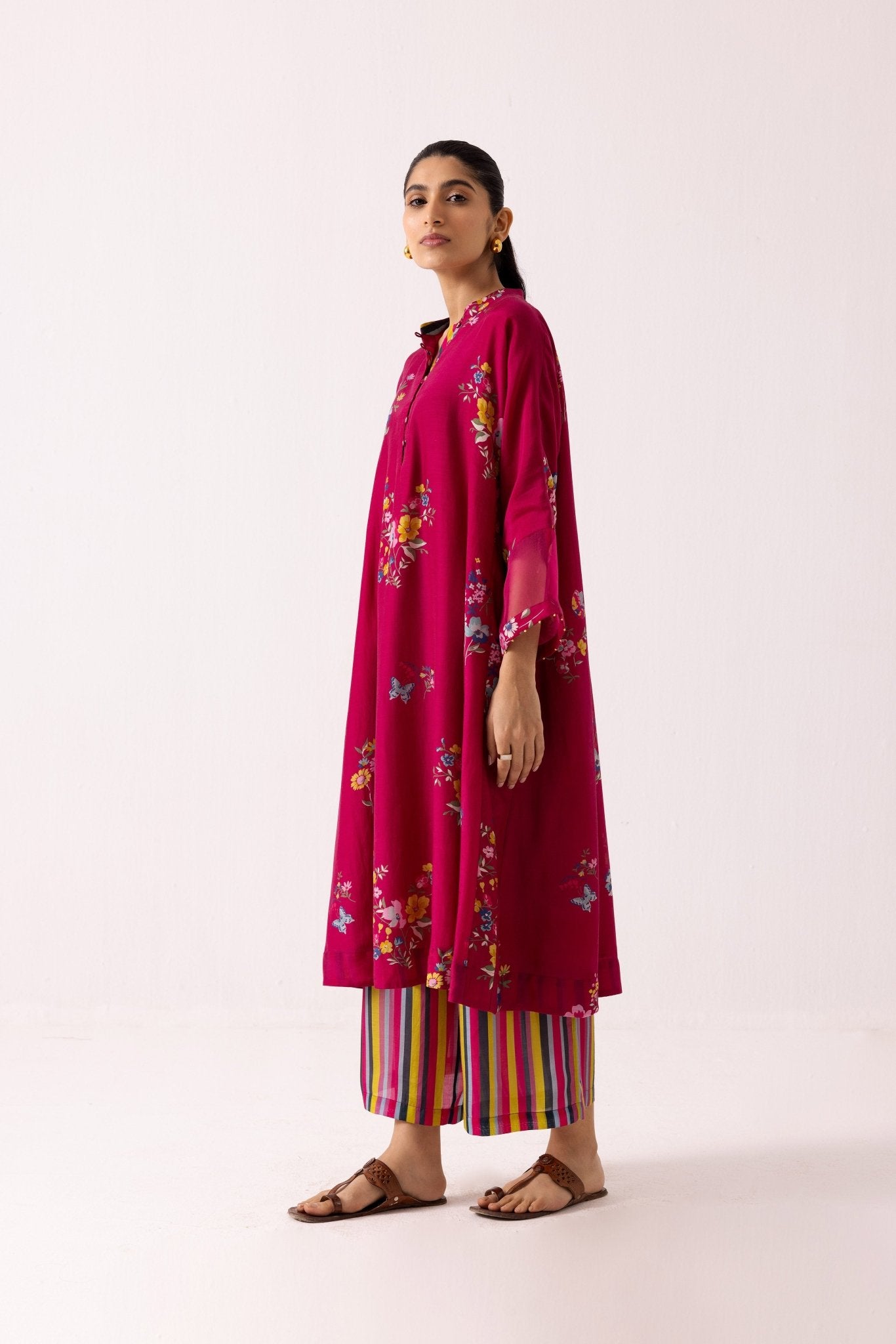 Juhi Kurta Set - Magenta - CiceroniKurta SetLabel Shreya Sharma