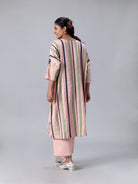 Juhi Peach Kaftan - CiceroniKaftanShades of India