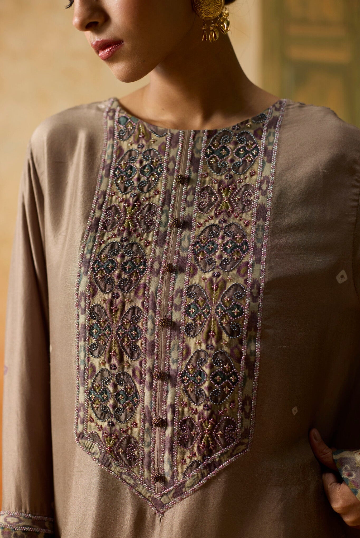 Juniper Tunic - Brown - CiceroniKaftanKhyati Rughani