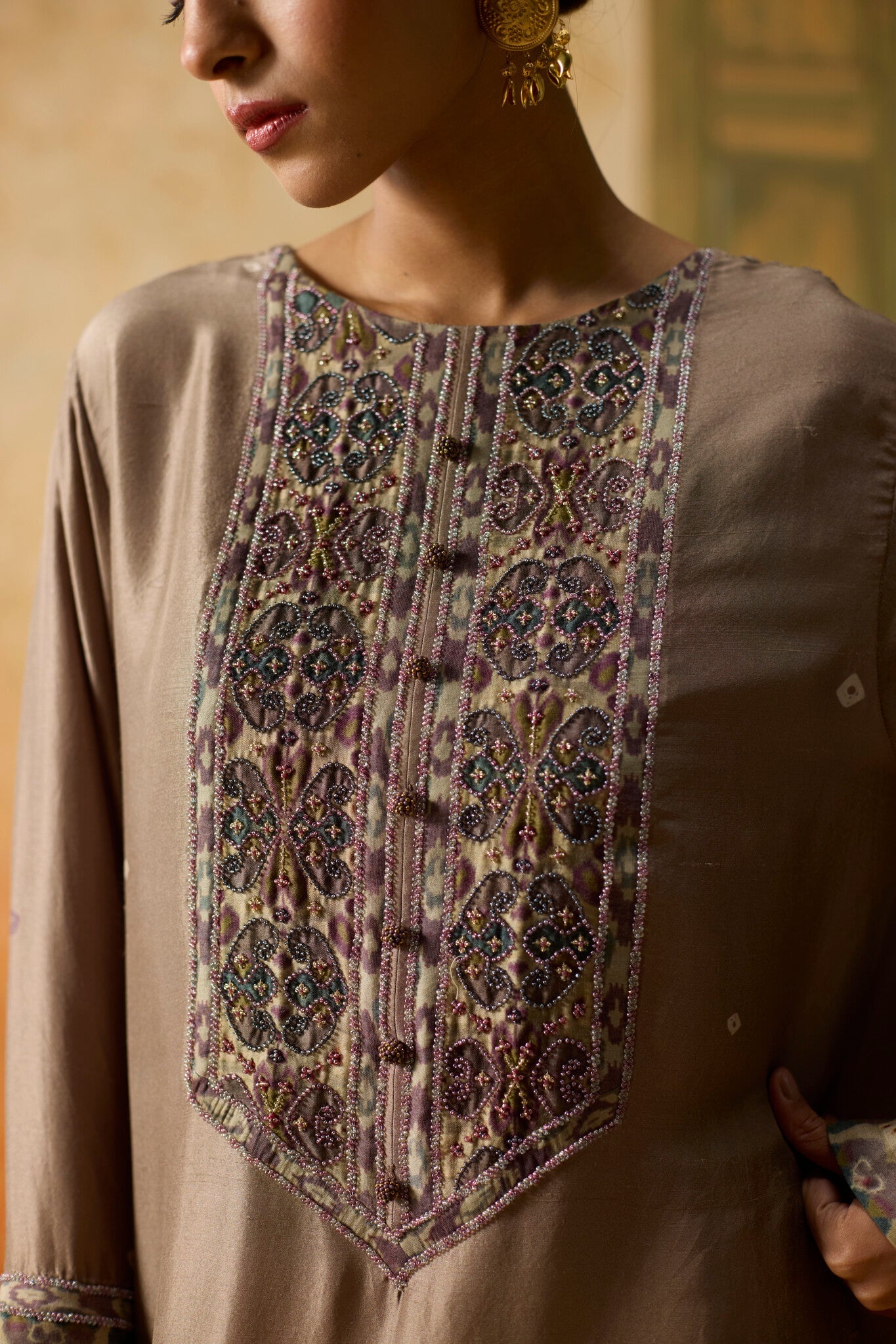 Juniper Tunic - Brown - CiceroniKaftanKhyati Rughani