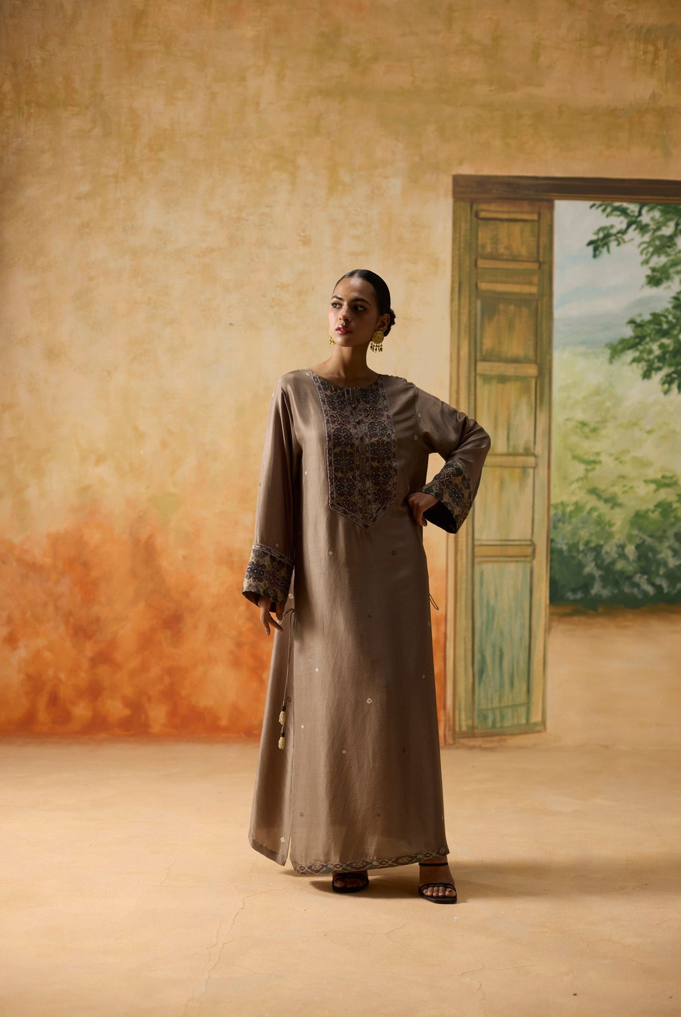 Juniper Tunic - Brown - CiceroniKaftanKhyati Rughani