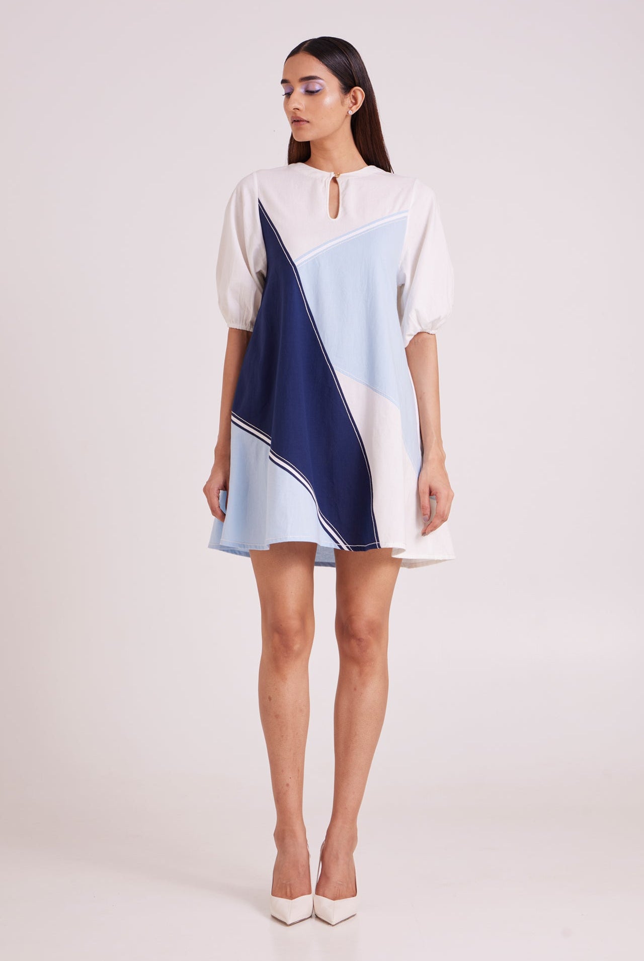 Juno - Segmented Tide Short Dress - CiceroniDressMadder Much