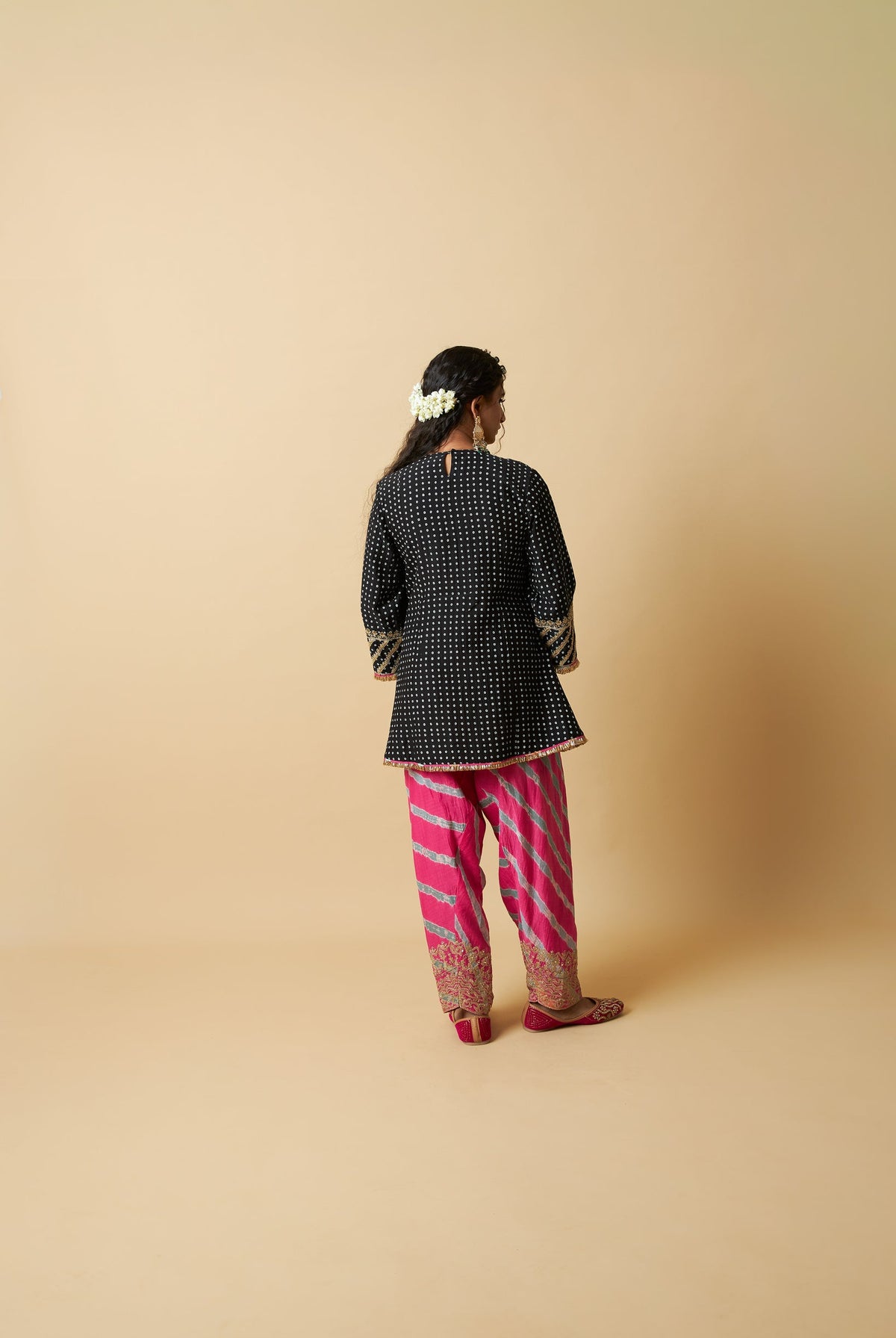 Kaali Rangili Embroidered Kurta Set- Set of 3 - CiceroniKurta Set, Festive WearPants and Pajamas