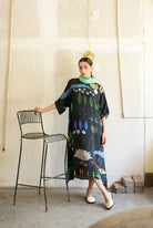 Kaftaan Dress In Chetti Black Crepe - CiceroniDressesNIKYTA