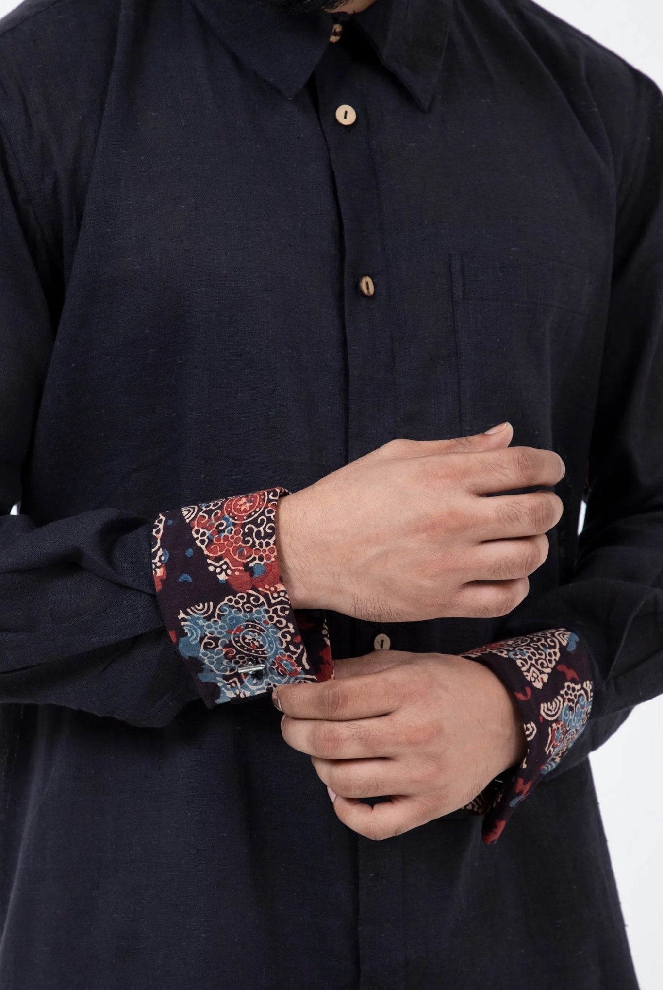 Kala Cotton Black Everywhere Shirt - CiceroniMen ShirtsInkriti