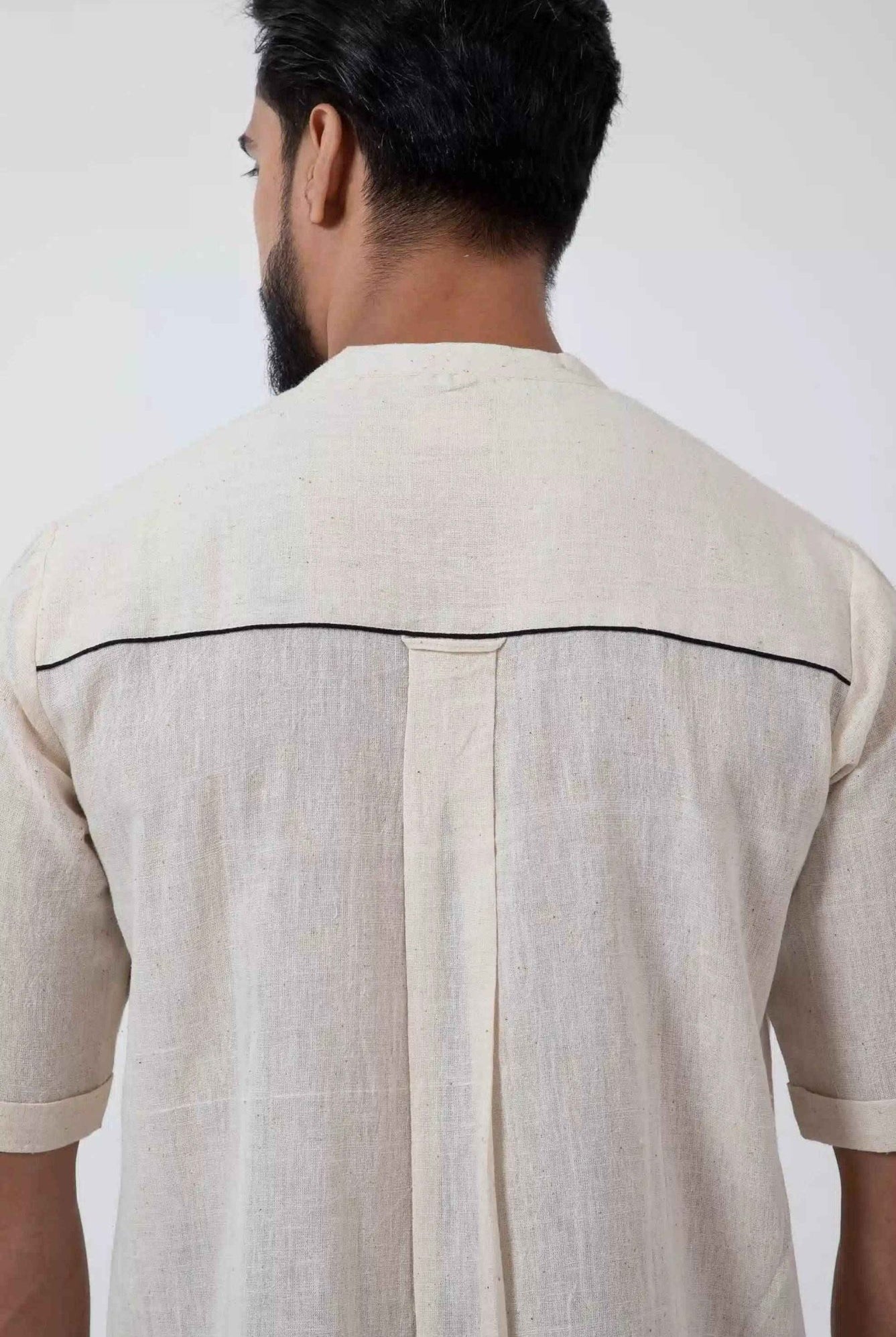 Kala Cotton Off - white Everyday Shirt - CiceroniMen ShirtsInkriti