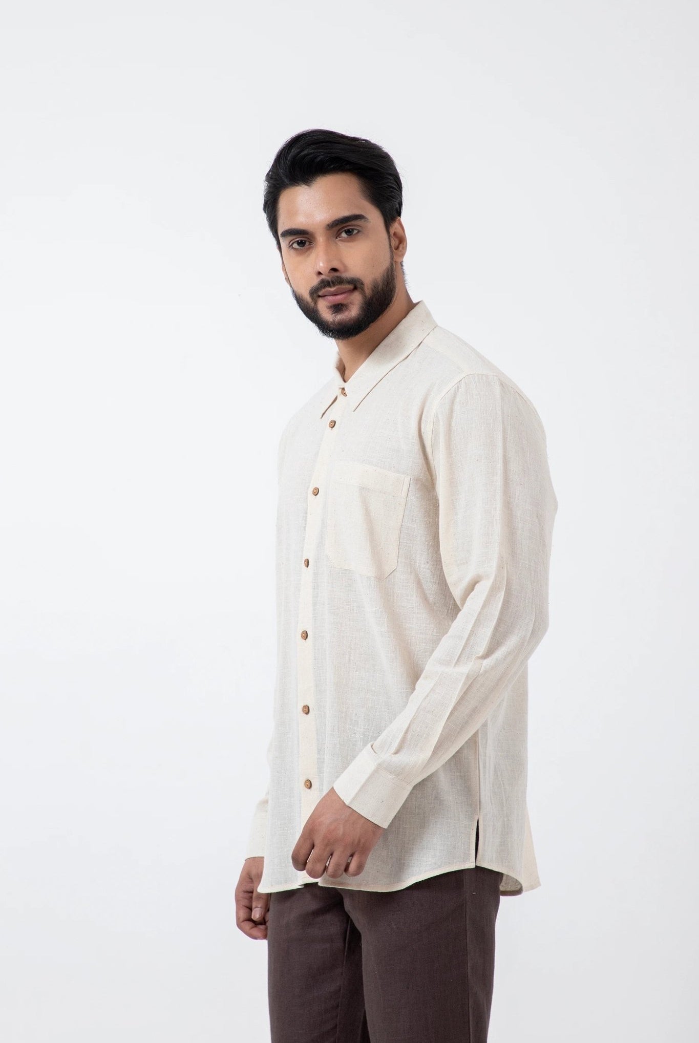 Kala Cotton Off - white Everywhere Shirt - CiceroniMen ShirtsInkriti