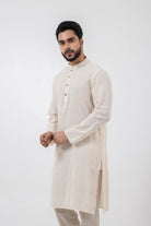Kala Cotton Off - white Knee Length Kurta - CiceroniKurta, Festive WearInkriti