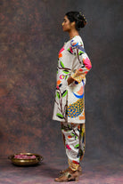 Kalamkari White Kurta Set - CiceroniKurta SetsPrachi Kamat