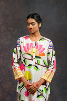 Kalamkari White Kurta Set - CiceroniKurta SetsPrachi Kamat