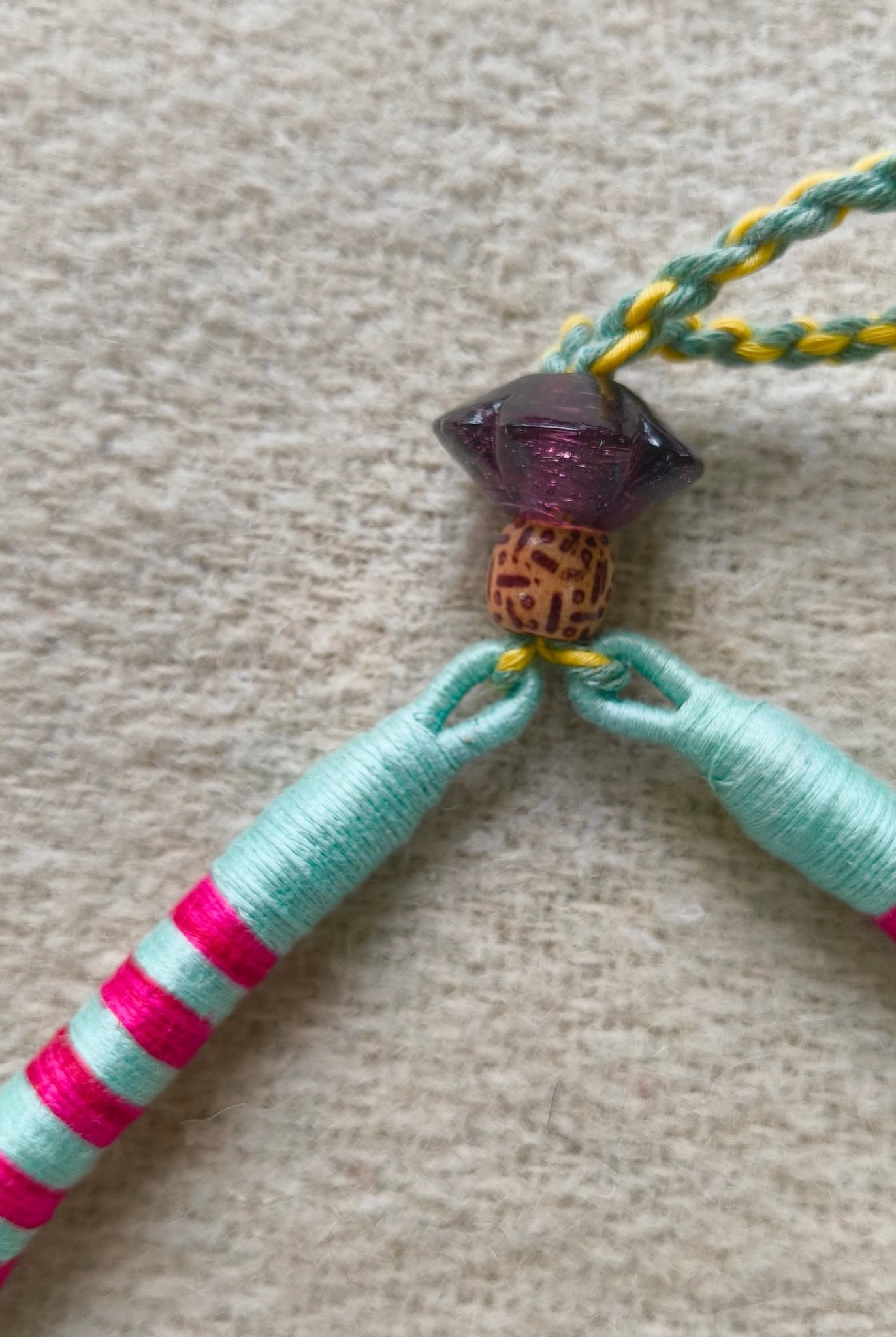 Kanak Leher Necklace - Pink - CiceroniNeckpieceBandish