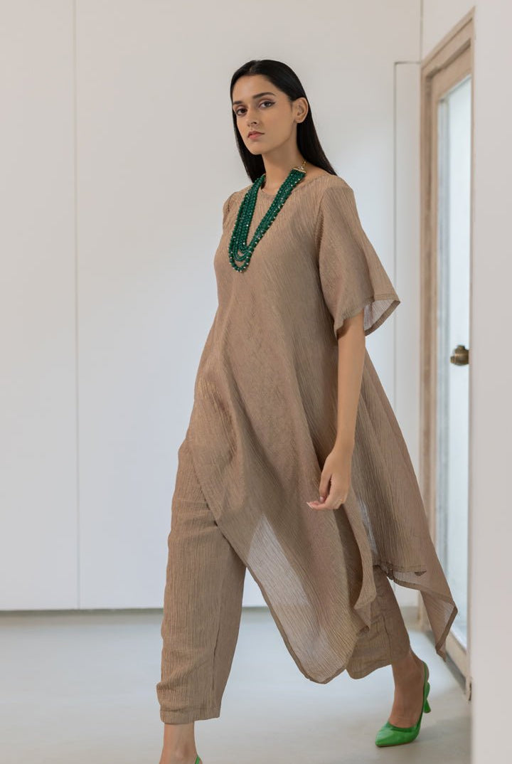 Kasturi Asymetric Co - ord Set - CiceroniKurta Set, Everyday WearSilai Studio