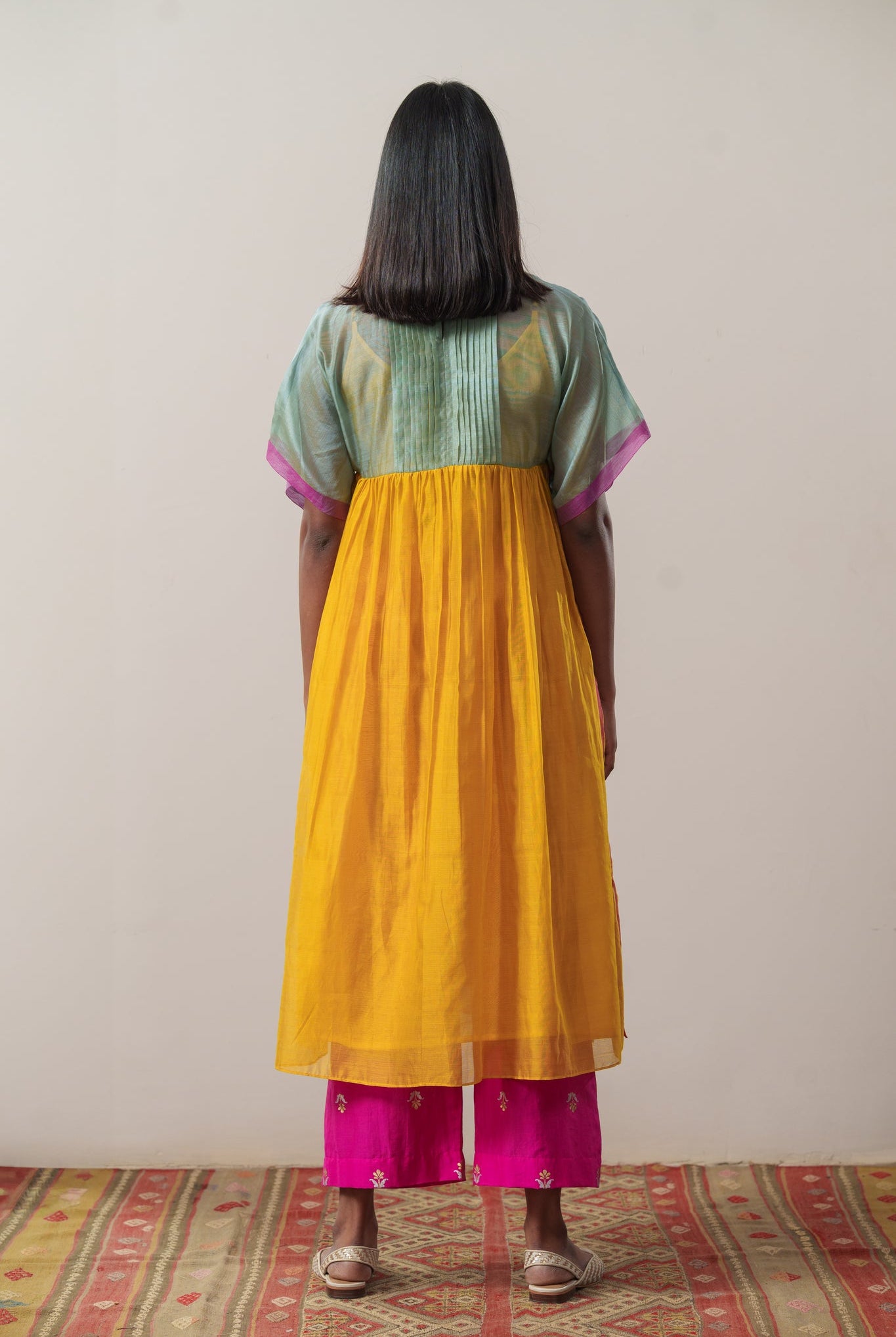 Kesar Gulabi Tunic - CiceroniTunicsRaga & Co.