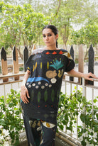 Khadi Cotton Garden Co - ord Set In Chetti Black Print - CiceroniCo - ord SetNIKYTA