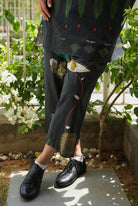 Khadi Cotton Garden Co - ord Set In Chetti Black Print - CiceroniCo - ord SetNIKYTA