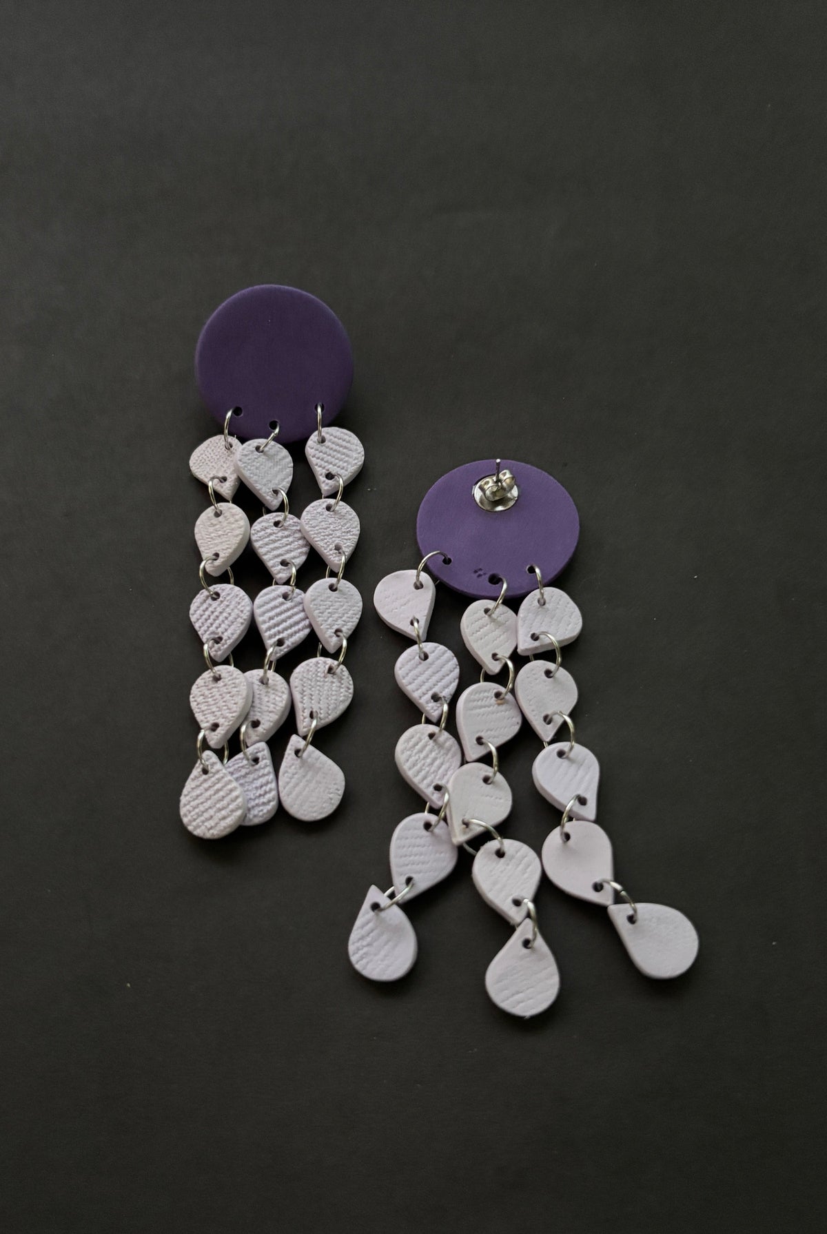 Khonsu - Purple and Lavender - CiceroniEarringsColoured Ears