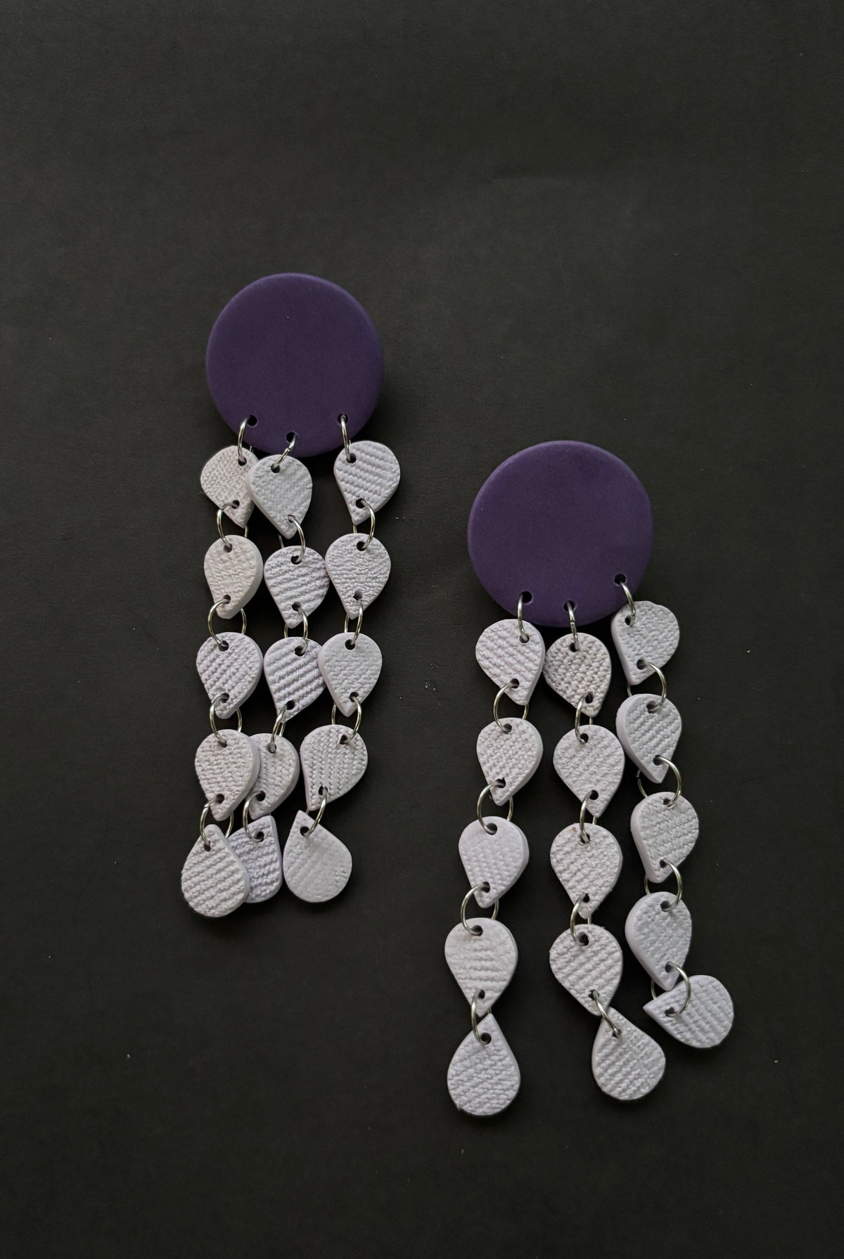 Khonsu - Purple and Lavender - CiceroniEarringsColoured Ears