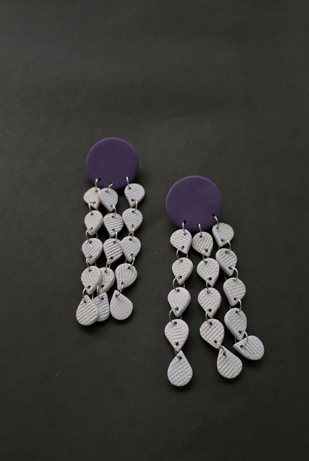 Khonsu - Purple and Lavender - CiceroniEarringsColoured Ears