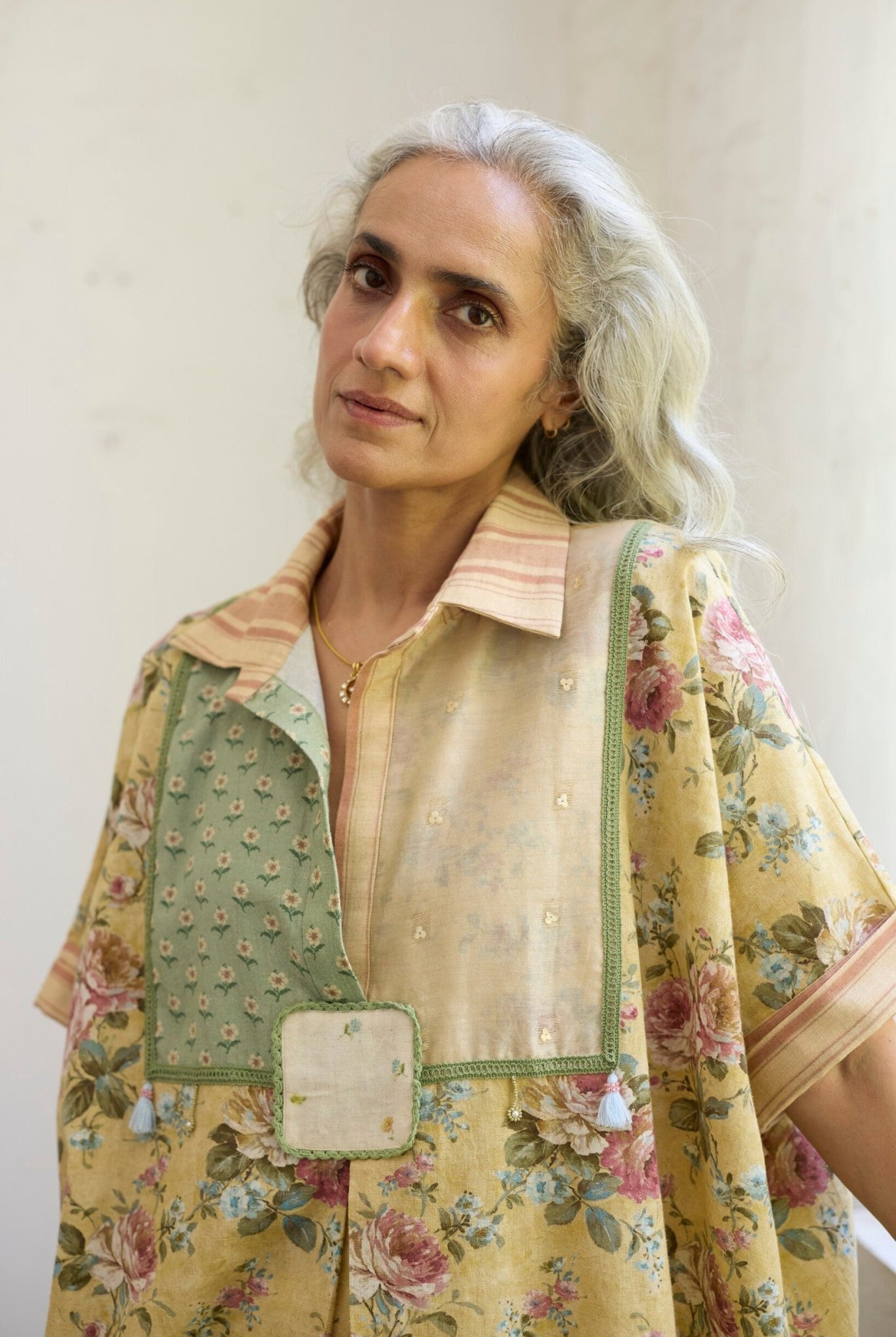 Kiiro Top - Yellow and Green - CiceroniTopsKhyati Rughani
