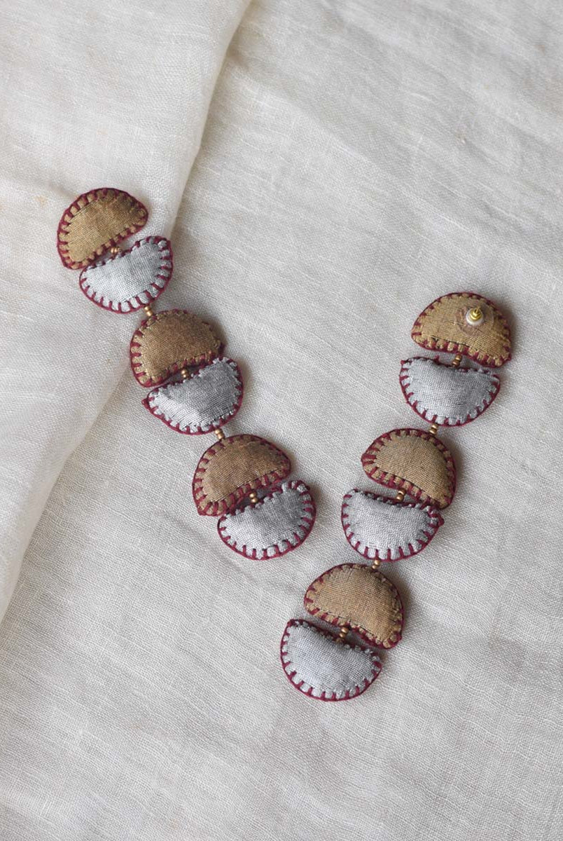 Kimaya Long Earrings - Beige - CiceroniEarringsPaulami